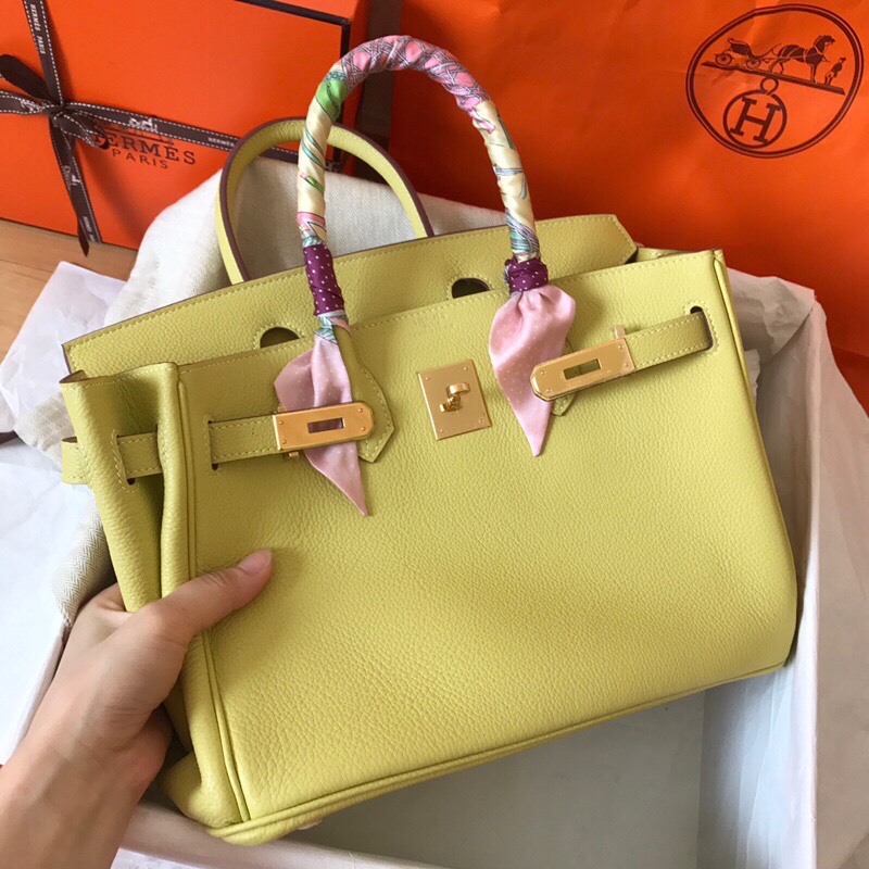 Hermes Birkin 35CM Togo Leather Handbag Jaune Poussin